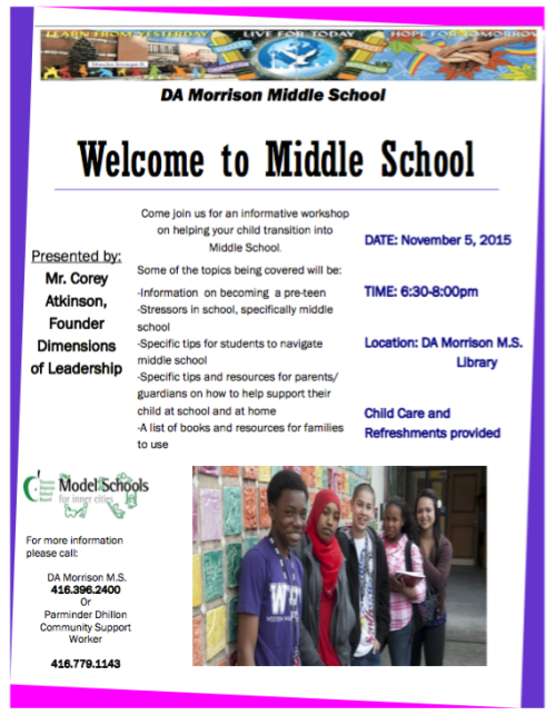 Welcome to Middle School